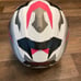 Orthrus Orion Pink & White Full Face Motorcycle Helmet DOT