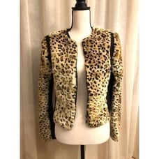 Faux fur leopard Jacket size M