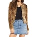 Faux fur leopard Jacket size M