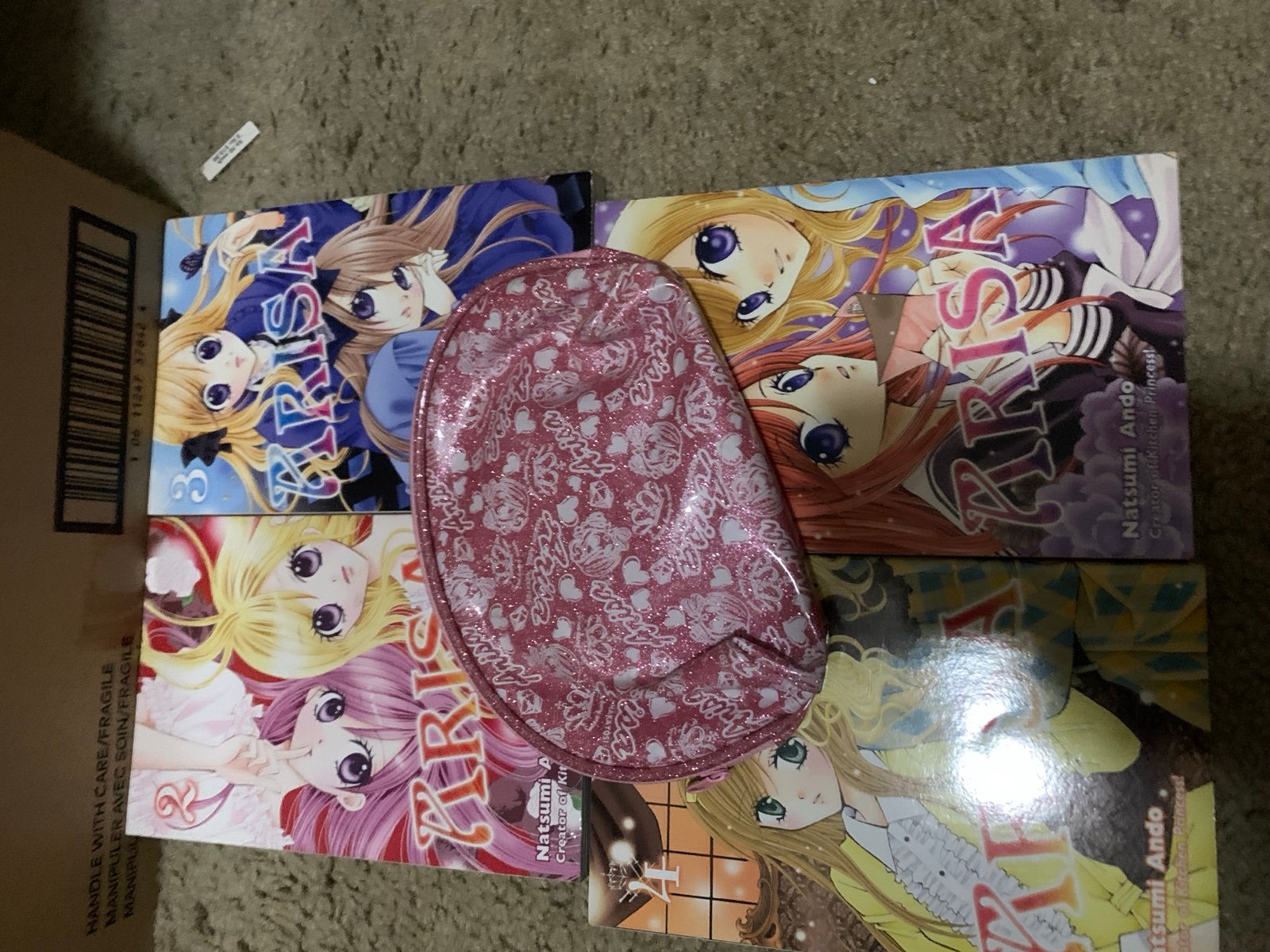ARISA manga 1-4 Natsumi Ando Nakayoshi + furoku bag