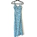 Free People Bon Voyage Blue Floral Maxi Dress Size Medium