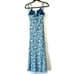 Free People Bon Voyage Blue Floral Maxi Dress Size Medium