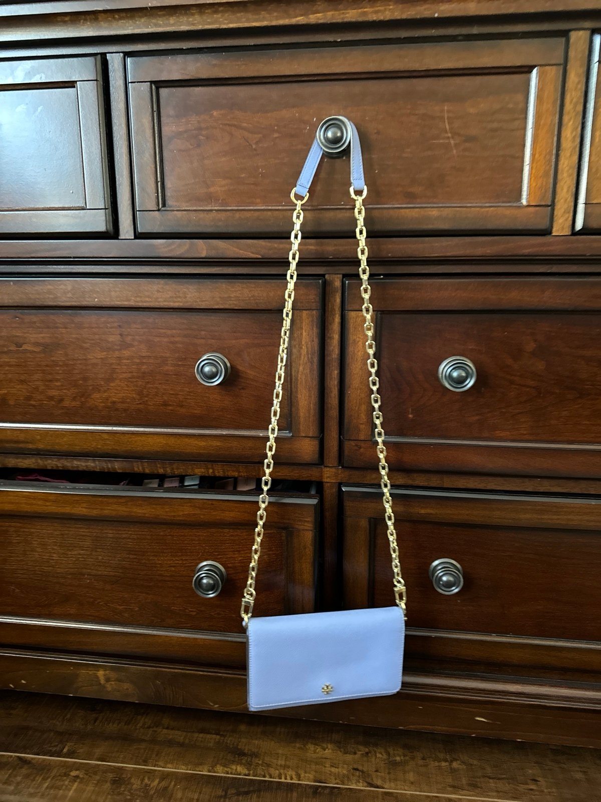 Tory Burch ctossbody wallet blue purse
