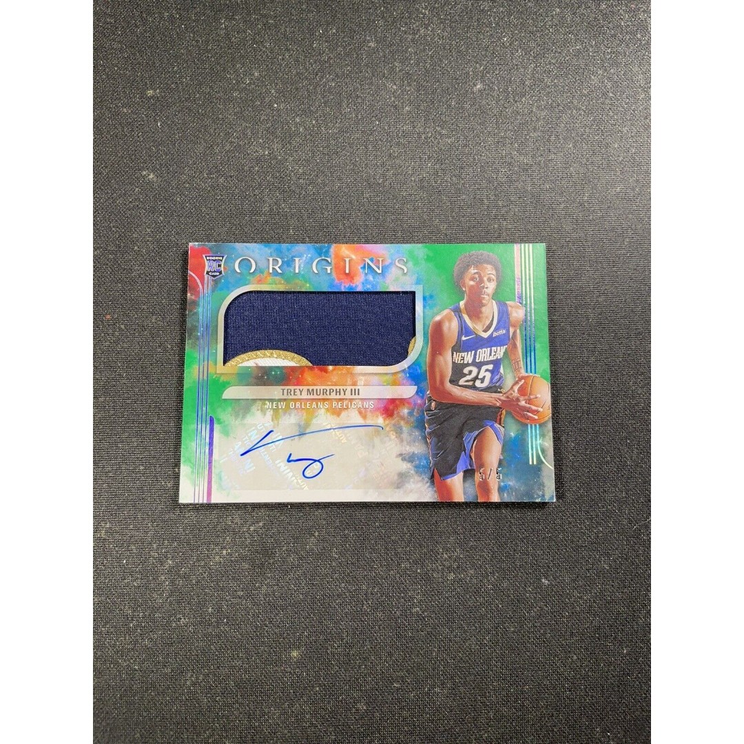 2021-22 Panini Origins Trey Murphy III Green Rookie Patch Auto RPA SP /5
