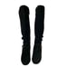 Lucca Lane Womens Size 8 Paris Block Heel Dress Boots Black Suede Tall Buckle