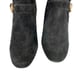 Lucca Lane Womens Size 8 Paris Block Heel Dress Boots Black Suede Tall Buckle