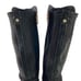 Lucca Lane Womens Size 8 Paris Block Heel Dress Boots Black Suede Tall Buckle