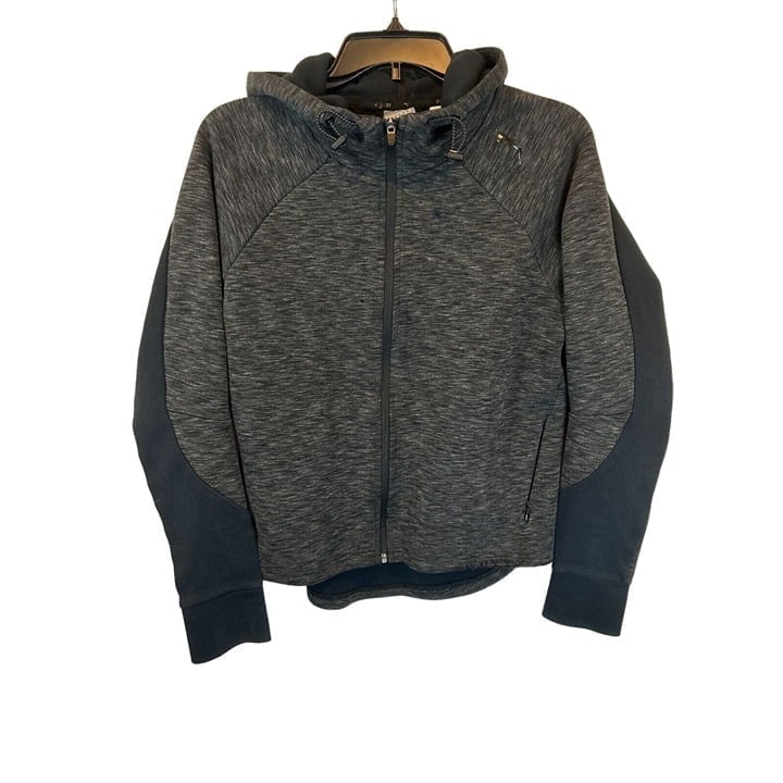 Puma Jacket Men Small Full Zip Hooded Activewear Streetwear Fleece Athleisure