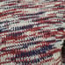 Vintage Knit Turtleneck Sweater / Burgundy, White & Blue