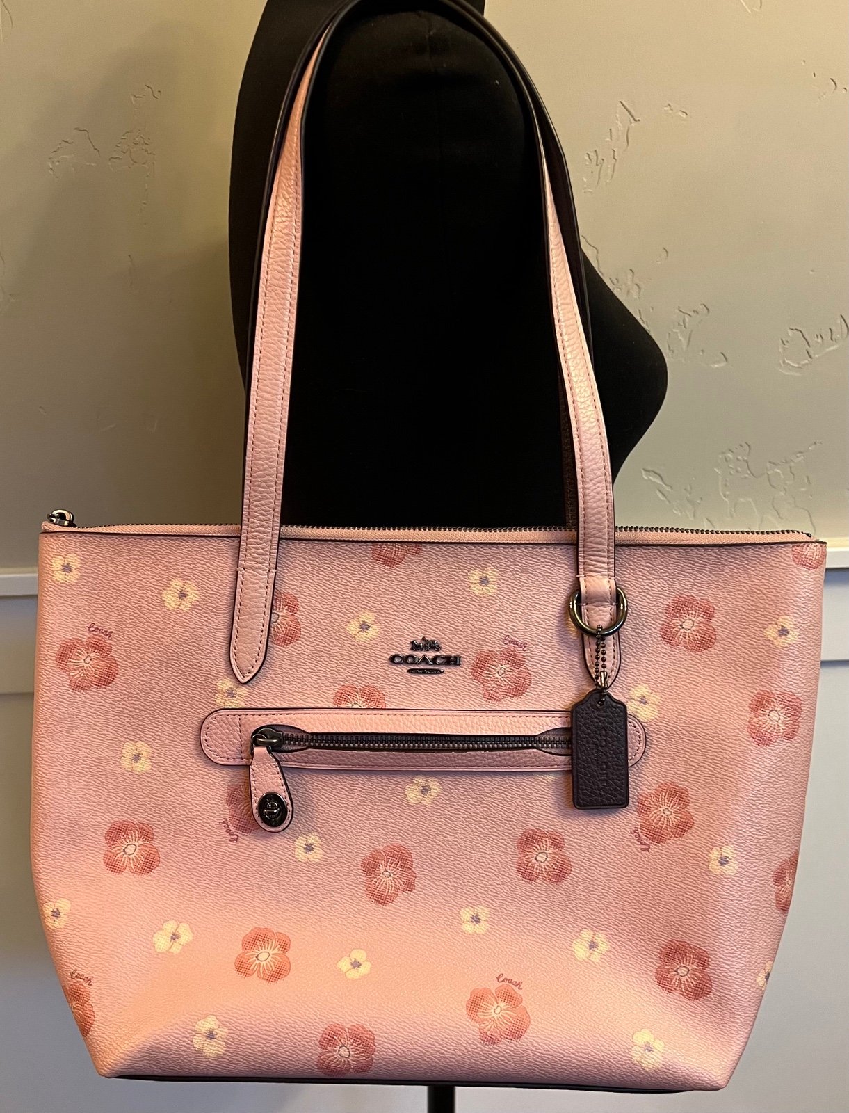 Coach Taylor Tote With Pansy Print