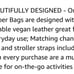 Diaper Bag Vegan Leather Brown NWT
