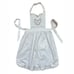 Battenburg Lace Bib Apron Butterfly Cutwork Vintage Cottage Core Granny