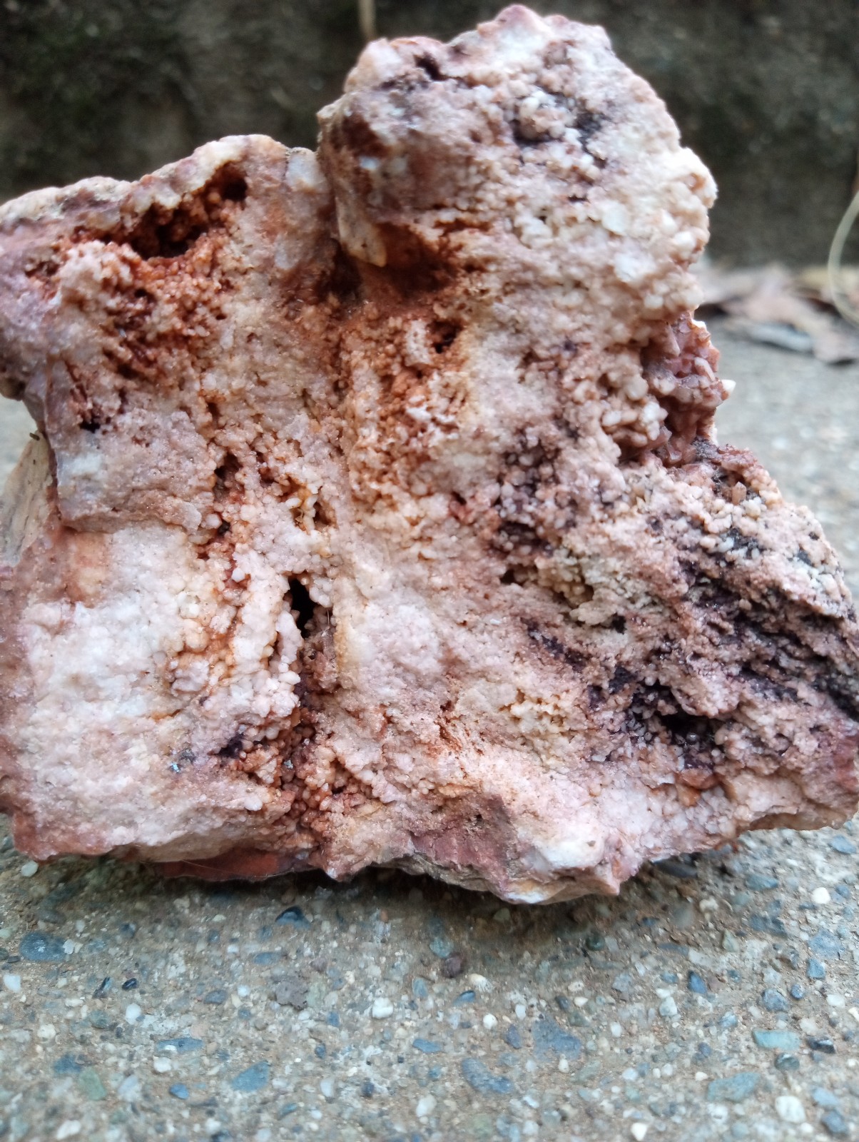 Rare pink crystal geode