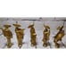 Set of 5 Dancing Geisha Girl Iron Sculpture Statue Figurines MCM Vintage