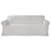 Sure Fit Twill Sofa White slip cover