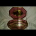 Antique Via Vermont Glass Mirrored Jewel