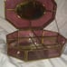 Antique Via Vermont Glass Mirrored Jewel