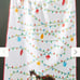 Anthropology Cat Wrapped in Lights Dish Towel