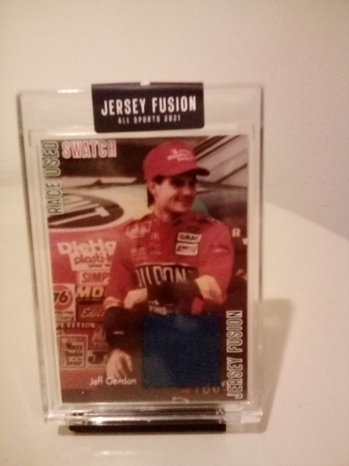 2021 JERSEY FUSION RACE USED SWATCH JERSEY FUSION JEFF GORDON MASCARA #JF-JGG97