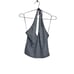 Lioness Shirt Womens XS Gray Heathered Halter Top Tank Plunge V Neck Heathered