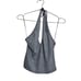 Lioness Shirt Womens XS Gray Heathered Halter Top Tank Plunge V Neck Heathered
