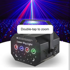 DJ Lights Party Lights, Gruolin Starry Laser Light RGB Stage Sky Light, Disco Cl