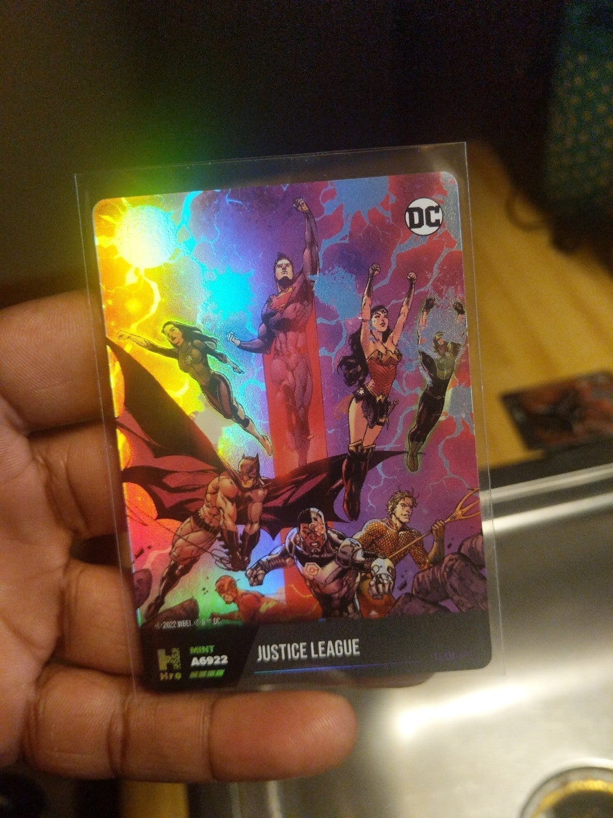 Hro hybrid nft justice league a6922 unredemed.