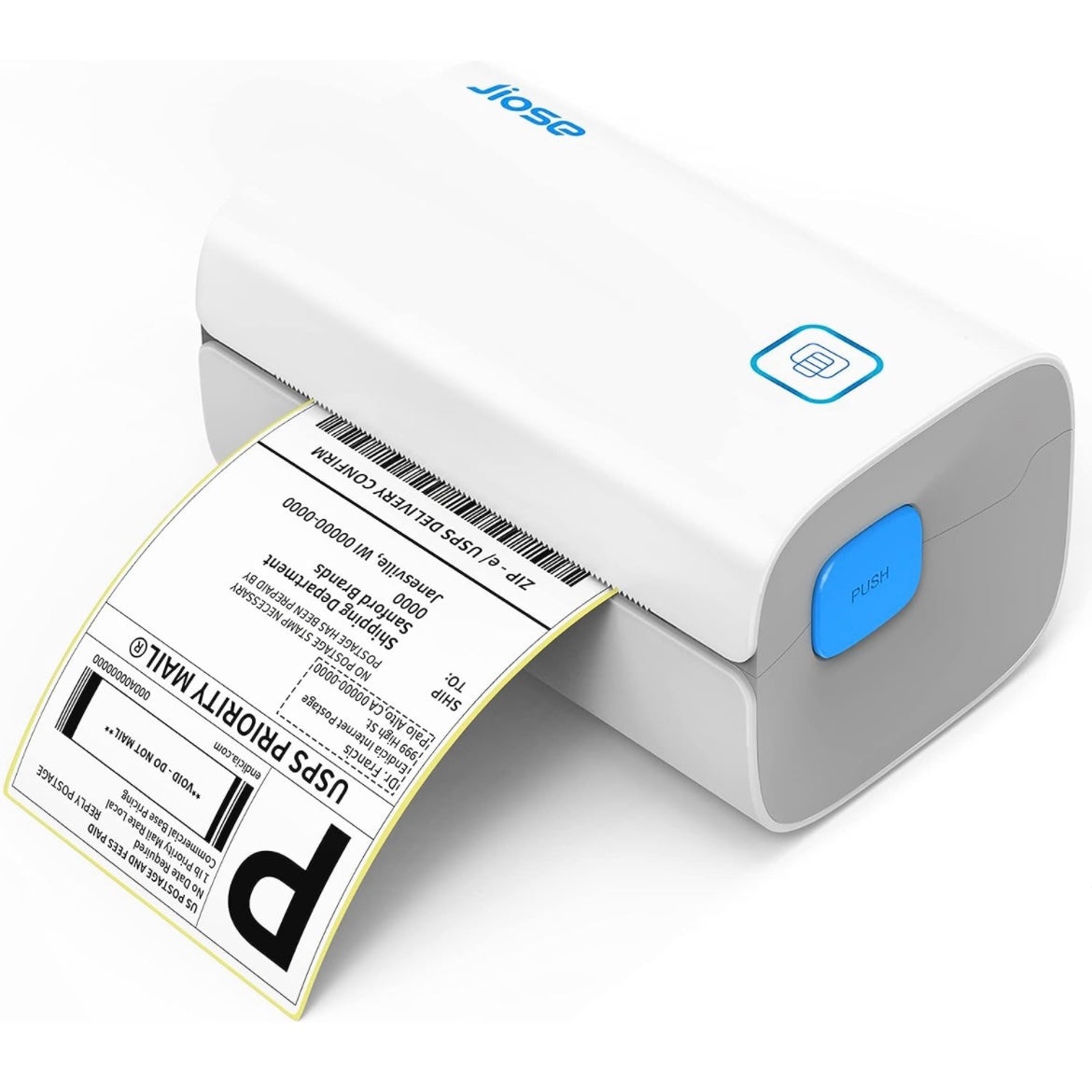 thermal shipping label printer 4x6” support