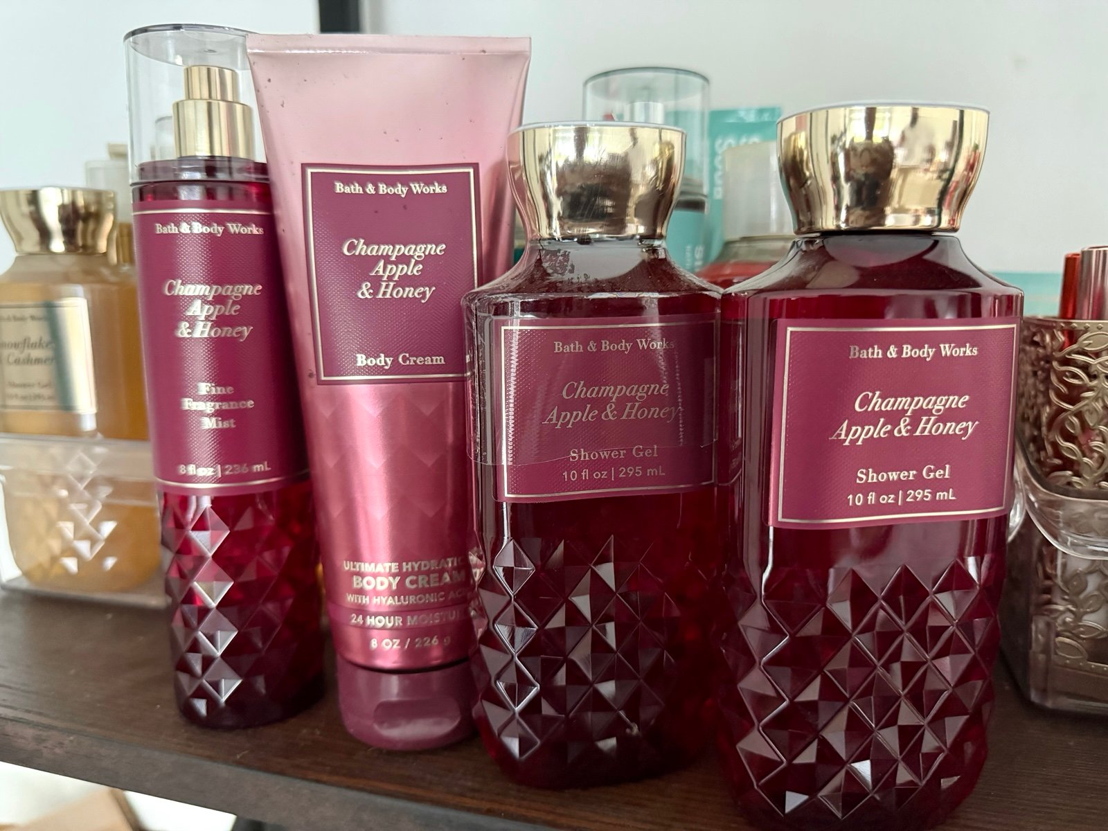 Bath & Body Works Champagne Apple & Honey Faceted Set