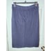 Theory Textured Knit Pencil Knee/Midi Skirt Navy Blue Sheen Cotton L NWOT