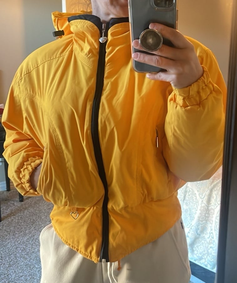 Vintage Obermeyer Yellow Women's Puffer Ski Jacket