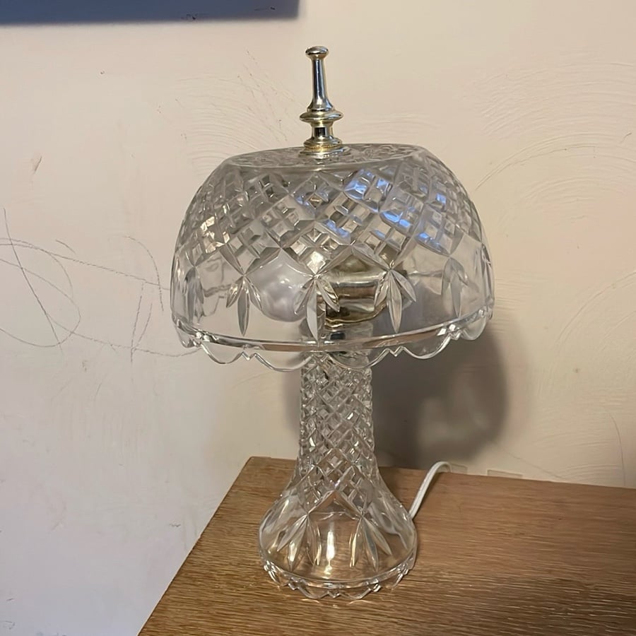 Vintage Lead Crystal Lamp