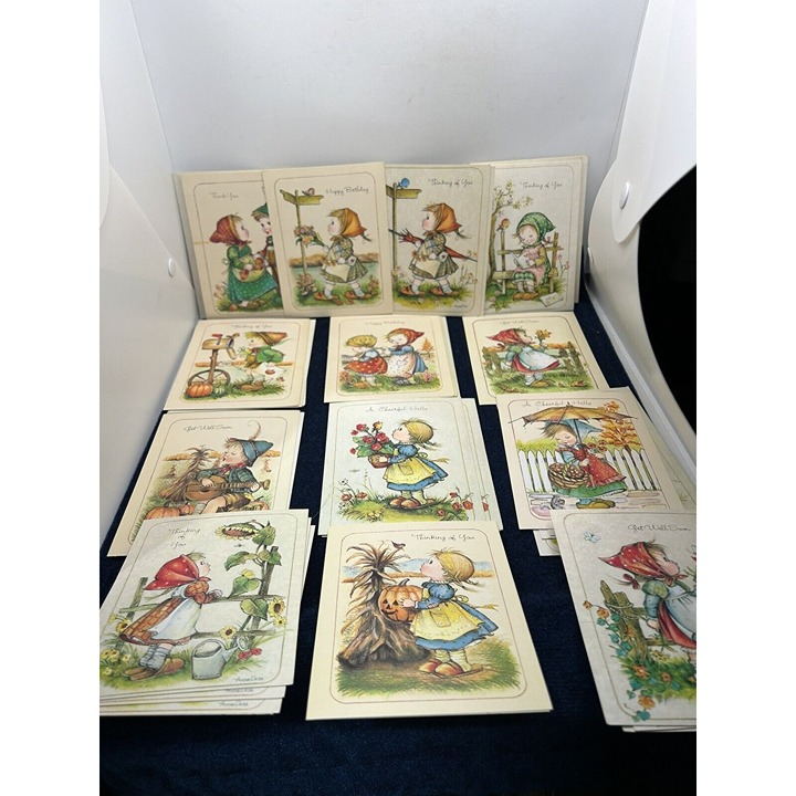 Vintage Note Cards Annalise's Little Children Glendale, Calif 1982 lot of 35