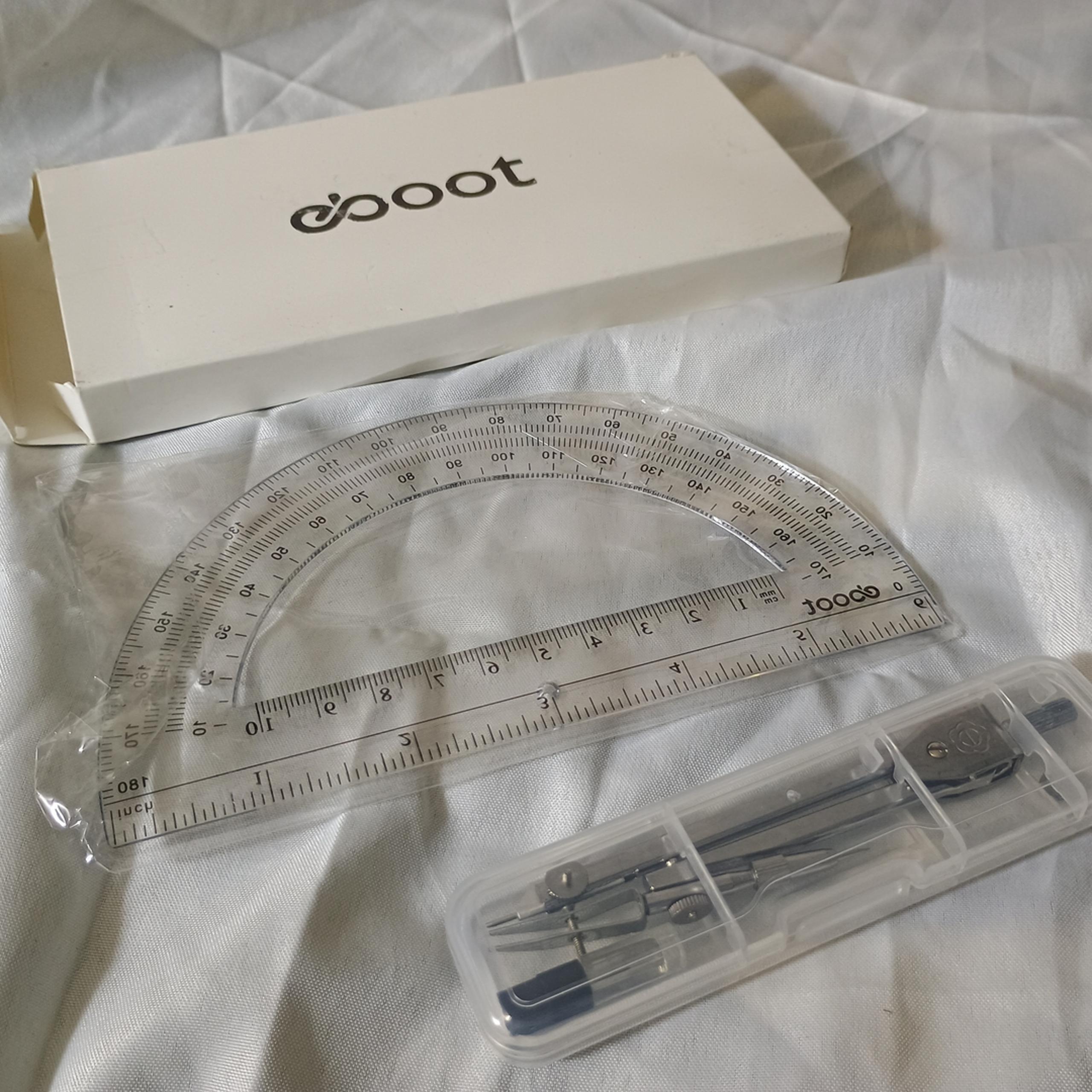Eboot Student Geometry Math Set with Protractor