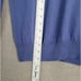 WOOLOVERS Men's Size XL Blue Knit Cotton Cashmere Blend V-Neck Pullover Sweater