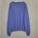 WOOLOVERS Men's Size XL Blue Knit Cotton Cashmere Blend V-Neck Pullover Sweater