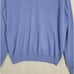 WOOLOVERS Men's Size XL Blue Knit Cotton Cashmere Blend V-Neck Pullover Sweater