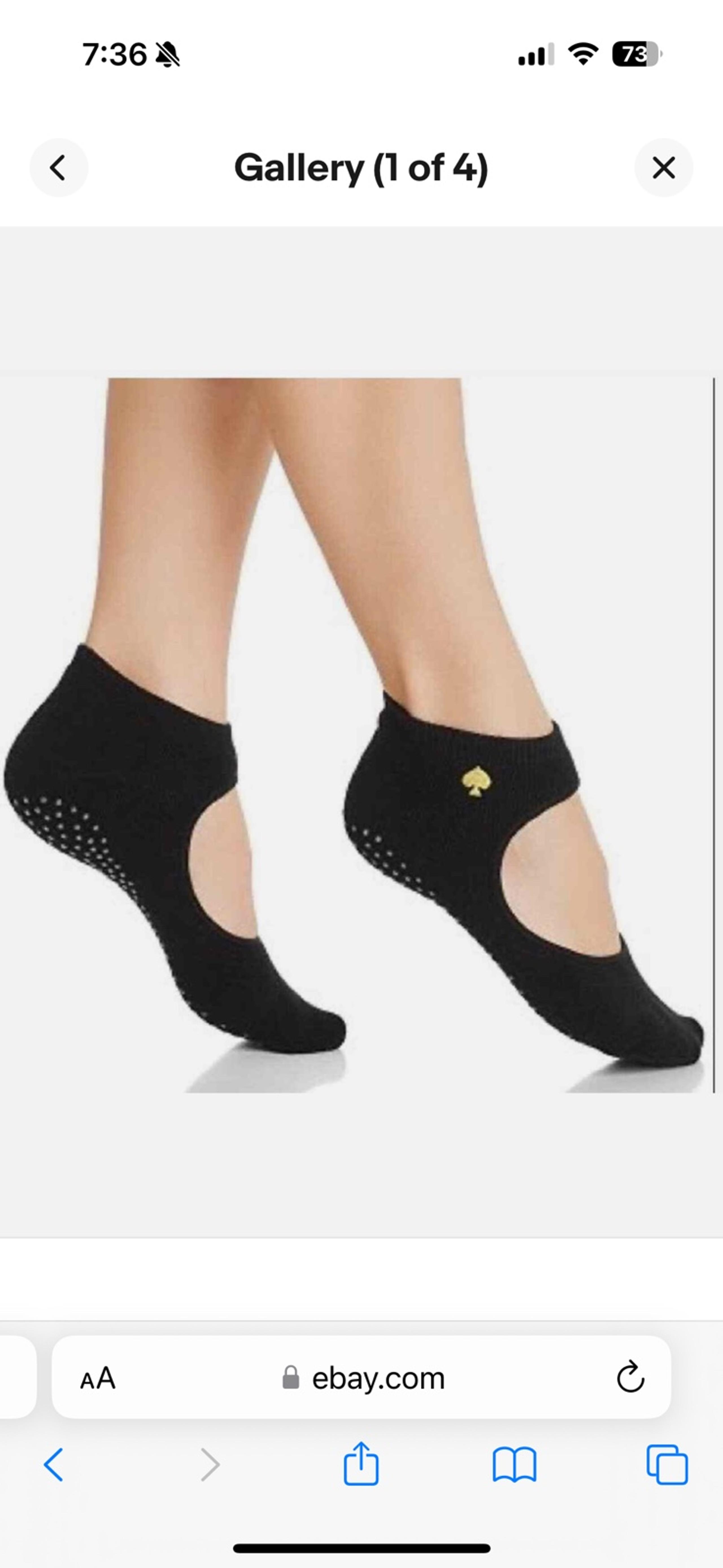 Black no show  Socks Kate Spade
