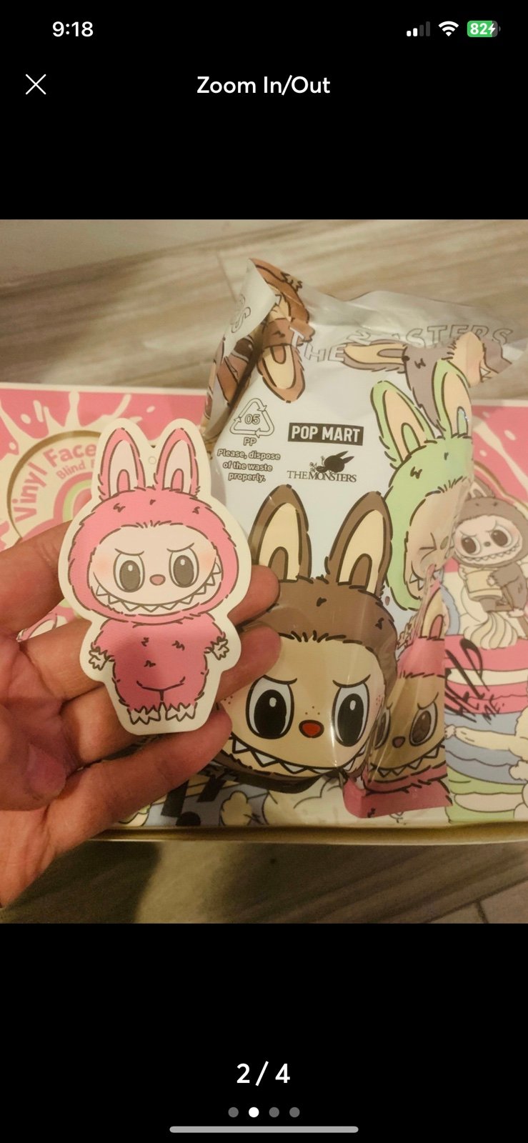 Authentic) LABUBU - THE MONSTERS - Exciting Macaron - Lychee