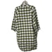 SERENA & LILY Hyannis Linen Robe in green check no waist tie sz S/M