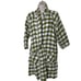SERENA & LILY Hyannis Linen Robe in green check no waist tie sz S/M