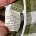 SERENA & LILY Hyannis Linen Robe in green check no waist tie sz S/M