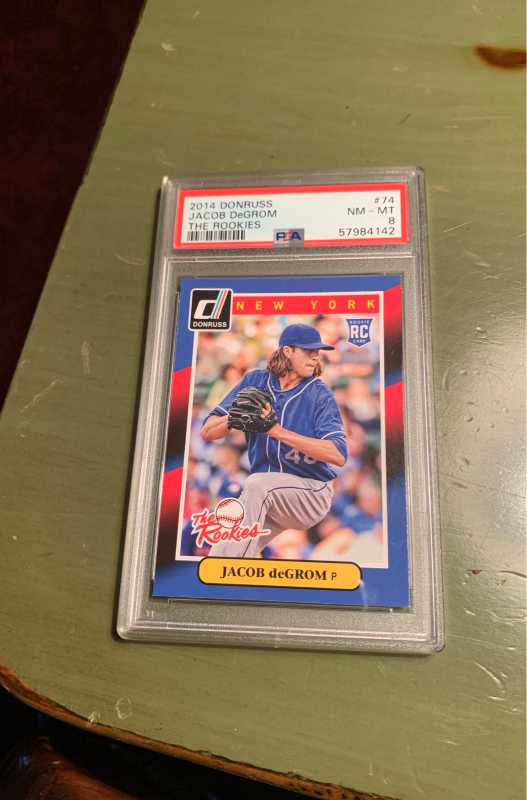 2014 Donruss Jacob Degrom (THE ROOKIES)PSA 8