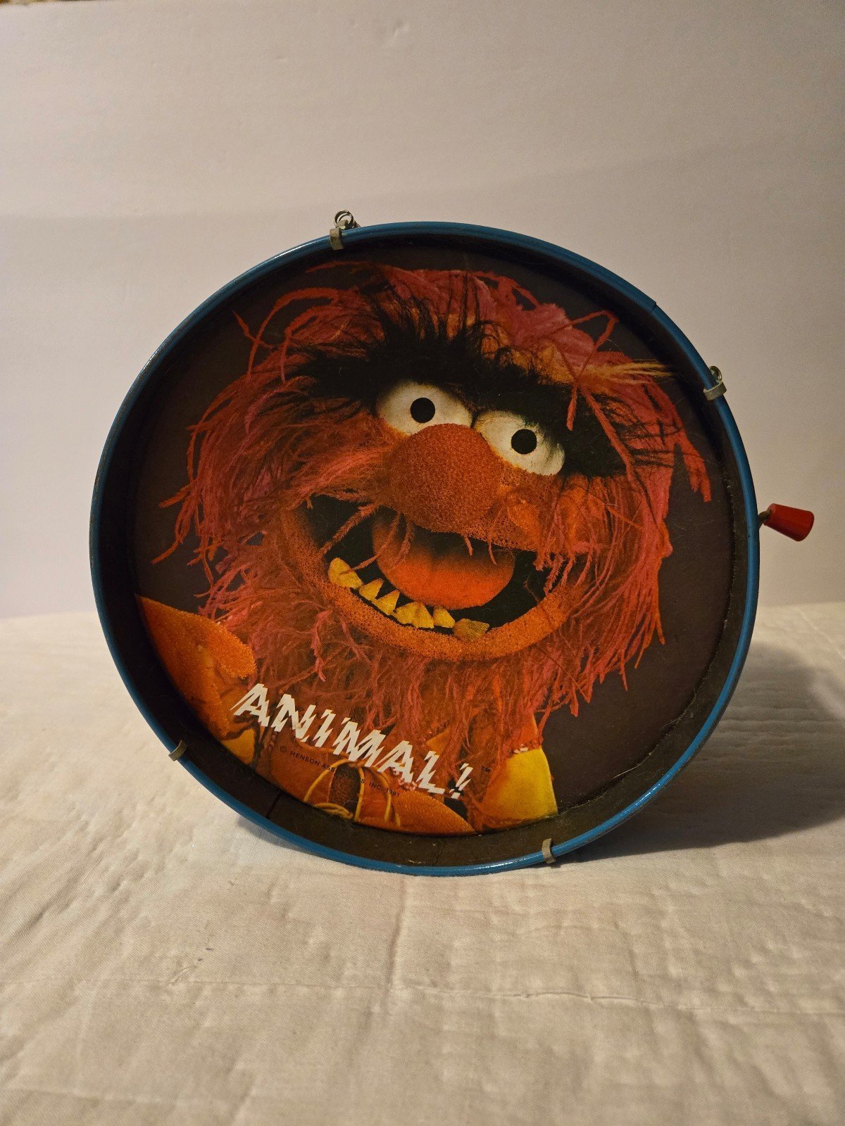 Vintage 1981 The Muppets Animal Drum Jim Henson Associates* See Description