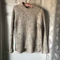 Madewell Donegal Northfield mockneck Women Ribbed Knit Sweater sz XS wool blend