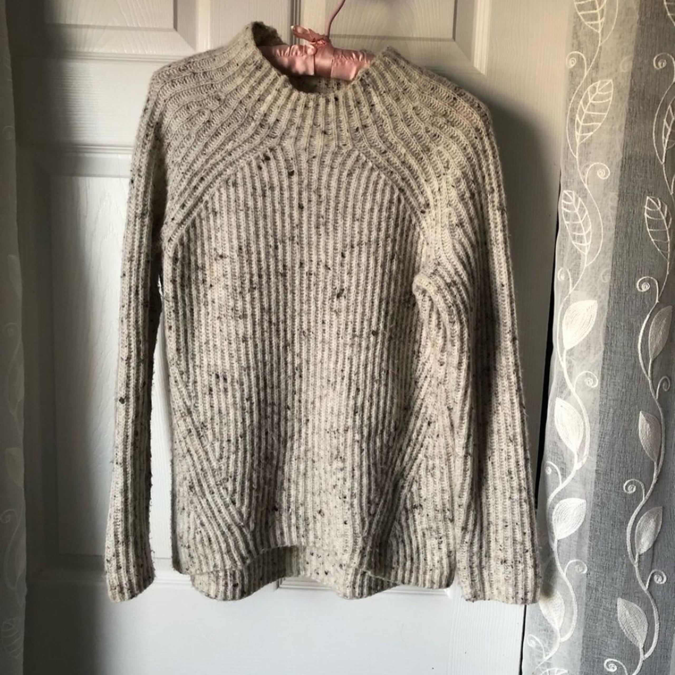 Madewell Donegal Northfield mockneck Women Ribbed Knit Sweater sz XS wool blend