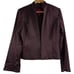 JS Collections Purple Plum Stretch Lined Satin Formal Blazer Jacket Coat Size 8