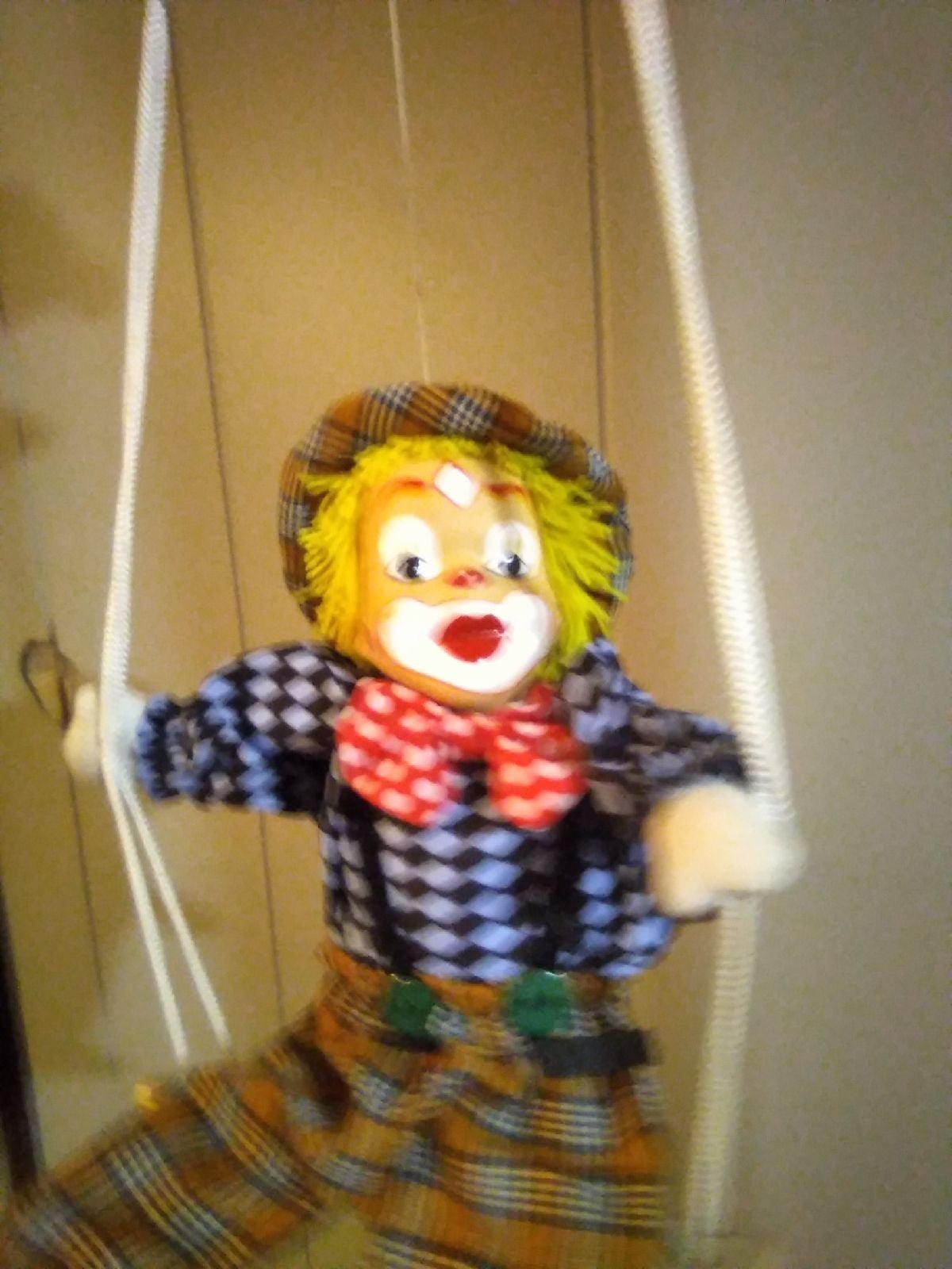 Vintage hanging clown