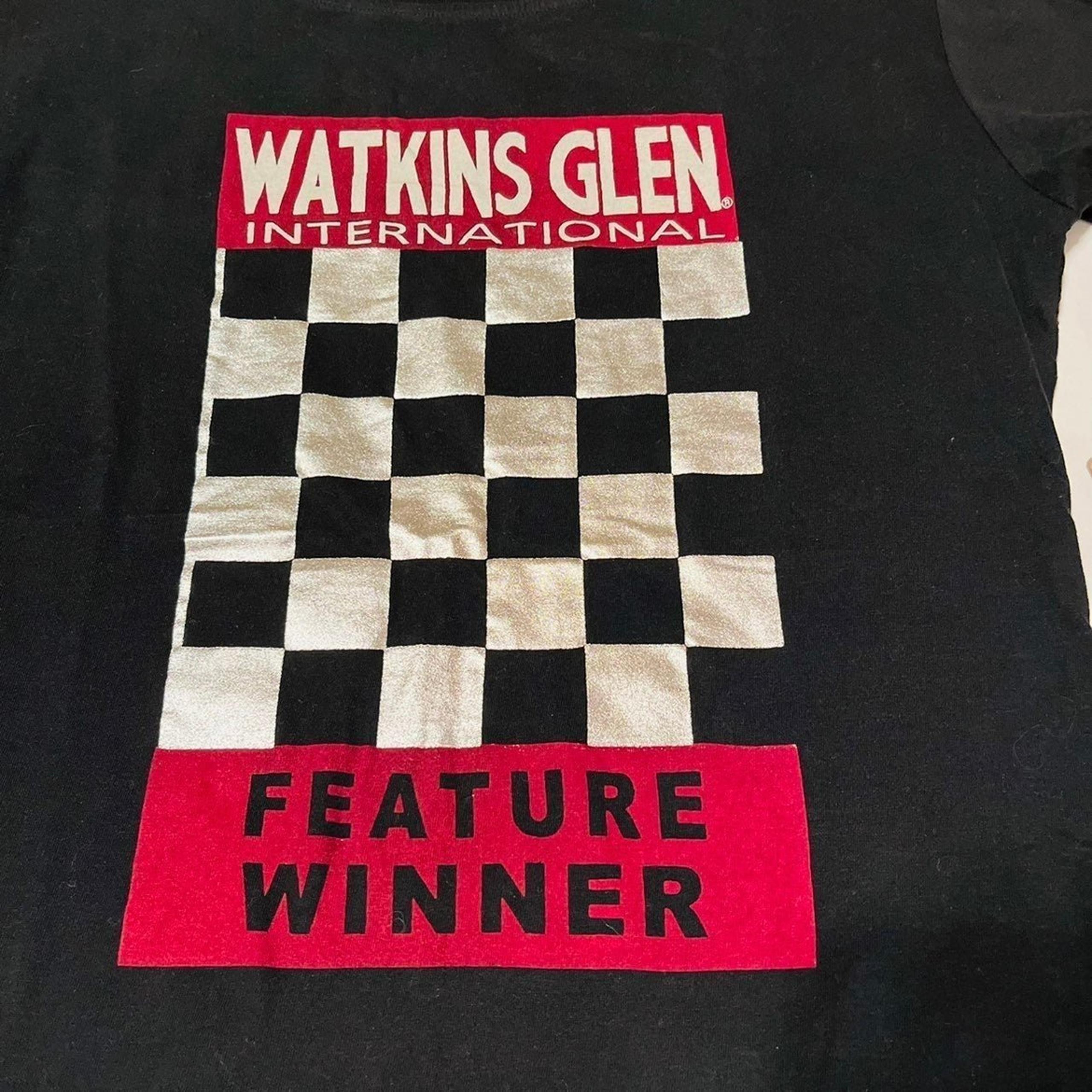 Watkins Glen International Feature Winner Racing Women SZ Large Black Shirt NEW