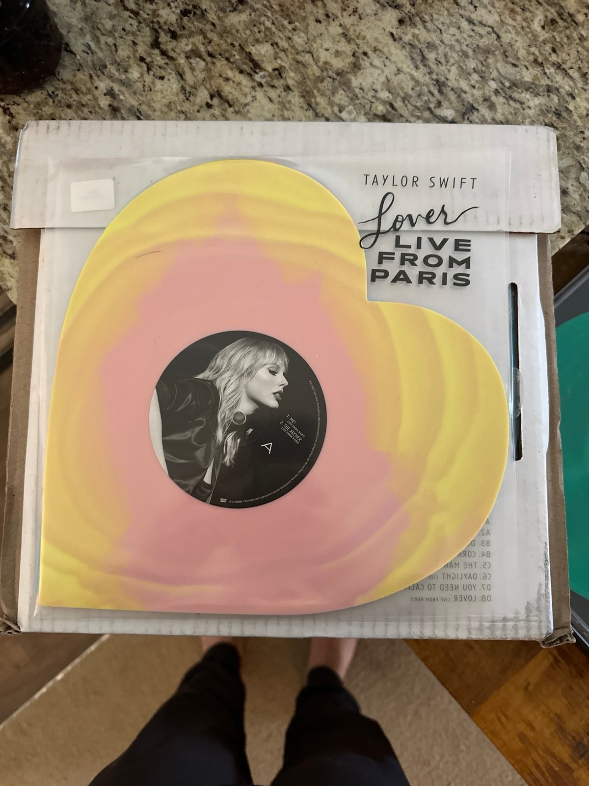 Lover (Live from Paris) Heart Shaped Vinyl